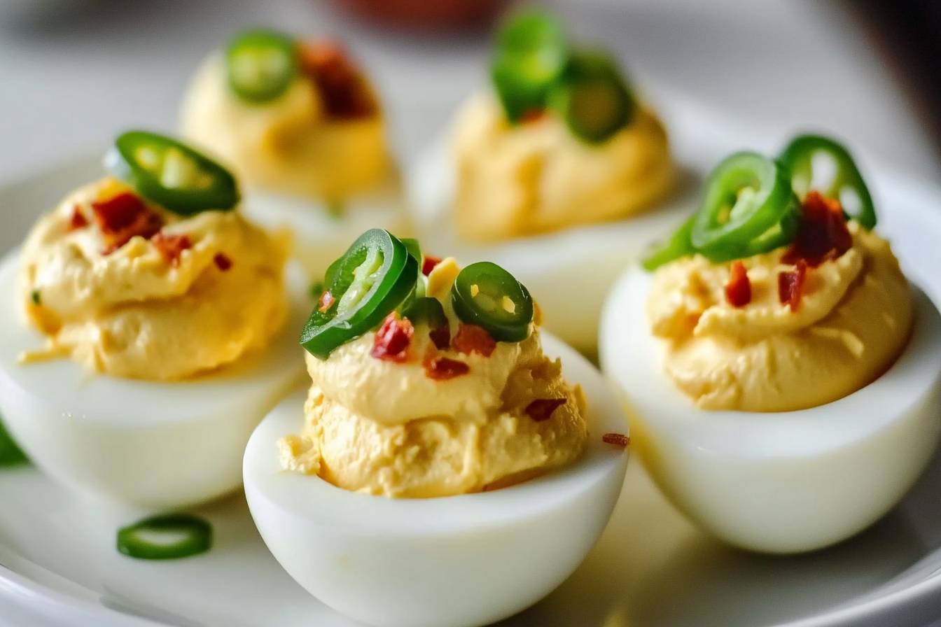 Jalapeño Popper Deviled Eggs Recipe – Spicy and Creamy