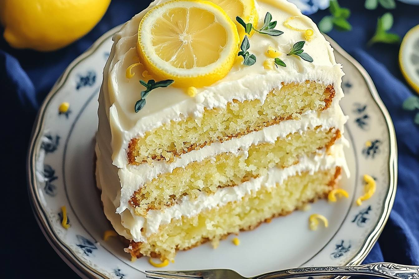 Lemon Zucchini Cake with Cream Cheese Frosting