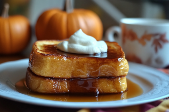 Pumpkin Pie French Toast – Easy Recipe!